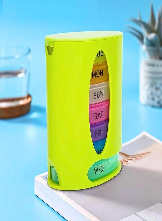 Extra Care Weekly 4-Times-a-Day Pill Box | Morning, Afternoon, Evening, Bedtime Organizer | Durable, Easy-to-Use Medication Case,Set of 1 - Image 5